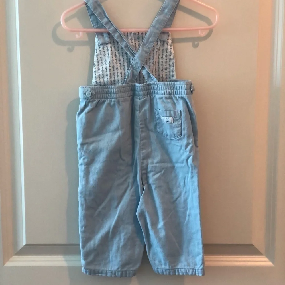 Janie and Jack Light Blue Overalls